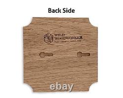 11 ratio blank wooden plaque (unfinished) Oak, Flush Mounted