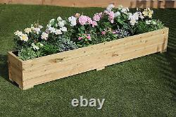 200x32x33 (cm) Great Long Wooden Garden Planter Trough Hand Made