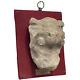 20th Century Postern Grotesque Dog Architectural Stone Sculpture Wall Plaque