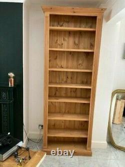 2 hand-made solid pine antique waxed wooden bookcases pre loved