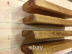 4 X 100cm Reclaimed Style Chunky Floating Shelf English Oak Colour Shelf Wooden