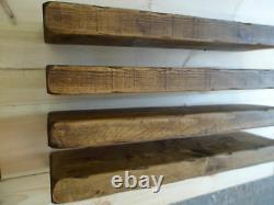 4 X 100cm Reclaimed Style Chunky Rustic Floating Shelf Shelves Wooden