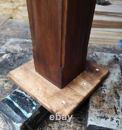 5 X Hand Made Rustic Wooden Pedestal Bases Pub Cafe Restaurant New Job Lot