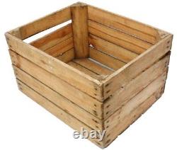 6 amazing solid vintage wooden apple crates boxes
