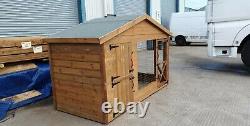 8 X 4ft Wooden Dog Kennel And Run/ Cattery/Dog Run
