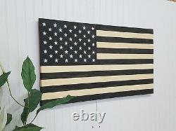American Flag Theme Wooden Wall Mount Art Decor USA Patriotic Decoration Mural