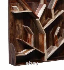 Antique Style Indien Handmade Wooden Unique Helsinki Bookshelf Furniture