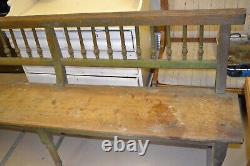 Antique wooden stool, bench, chairs carved traditional European pre war hand made