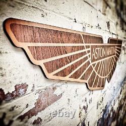 Aston Martin Wooden Sign Extra Large 120cm Wall Art for Man Cave Car Gift