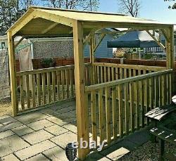 BEST WOODEN HOT TUB CANOPY-GAZEBO-OUTDOOR SHELTER, 2 to 2.9 M square