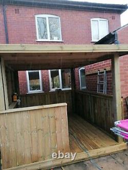 BEST WOODEN HOT TUB CANOPY-GAZEBO-OUTDOOR SHELTER UK delivery and intalation
