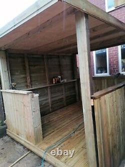 BEST WOODEN HOT TUB CANOPY-GAZEBO-OUTDOOR SHELTER UK delivery and intalation