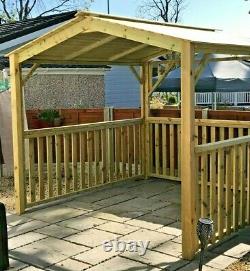 BEST WOODEN HOT TUB CANOPY-OUTDOOR SHELTER, 2.5 metre Square