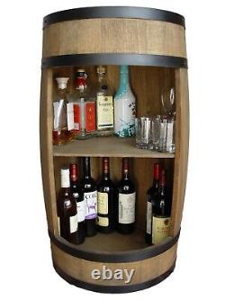Barrel Bar, barrel 81 cm, Wine cabinet, Wooden Barrel, Drinks Cabinet handmade