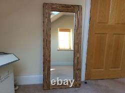 Beautiful quality handmade chunky rustic full length wooden mirror