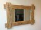 Beautiful quality handmade rustic wooden mirror made from solid pine