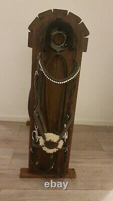 Bespoke Wooden Saddle Stand Handmade To Order Light Oak Colour