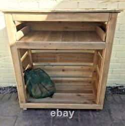 Best Wooden Log Store- 4 foot, Assembled, Heavy Duty Hand made, pressure treated