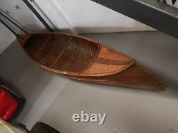 Canoe handmade wooden canoe 1940