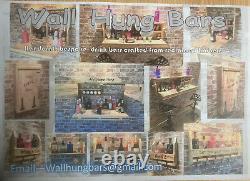 Christmas Bar. Wooden Hot tub Wall Hung Bar. Ideal For Beer, Wine and Gin