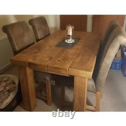 Chunky Wooden Handmade Dining Table