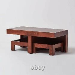 Coffee Table Wooden Dark Mango Wood Excellent Condition