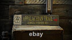 Custom Appalachian Trail Arrow Sign Rustic Hand Made Vintage Wooden