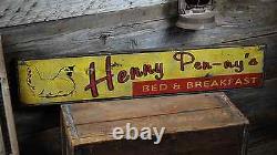 Custom Bed and Breakfast Sign Rustic Hand Made Vintage Wooden Sign