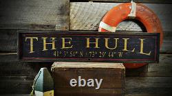 Custom Boat House Dock Sign Rustic Hand Made Distressed Wooden