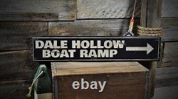 Custom Boat Ramp Lake House Sign Rustic Hand Made Wooden Sign