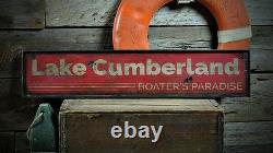 Custom Boaters Lake House Sign Rustic Hand Made Vintage Wooden