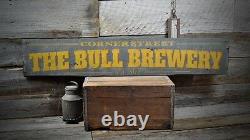 Custom Brewery Beer Sign Rustic Hand Made Vintage Wooden Sign
