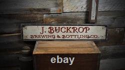 Custom Brewing & Bottling Wood Sign Rustic Hand Made Vintage Wooden