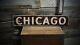 Custom City Chicago Wood Sign Rustic Hand Made Wooden