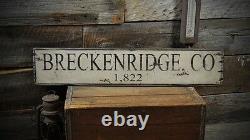 Custom City / State Mileage Sign Rustic Hand Made Vintage Wooden