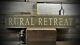Custom Distressed Rural Retreat Sign -Rustic Hand Made Vintage Wooden