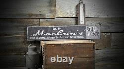 Custom Family Bar, Pub, Wine Sign Rustic Hand Made Vintage Wooden