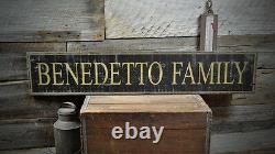Custom Family Name Sign Rustic Hand Made Vintage Wooden Sign