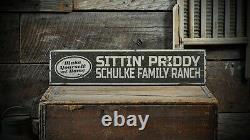 Custom Family Ranch Name Sign Rustic Hand Made Vintage Wooden
