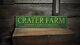 Custom Farm City State Sign Rustic Hand Made Vintage Wooden Sign