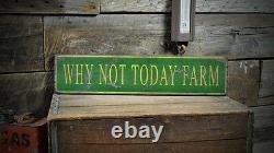 Custom Farm Name Sign Rustic Hand Made Vintage Wooden Sign
