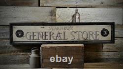 Custom General Store 5 & 10 Sign Rustic Hand Made Vintage Wooden