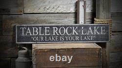 Custom Lake House Name Sign Rustic Hand Made Vintage Wooden