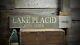 Custom Lake Placid New York Sign Rustic Hand Made Vintage Wooden