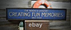 Custom Making Memories Lake House Sign Rustic Hand Made Wooden Sign
