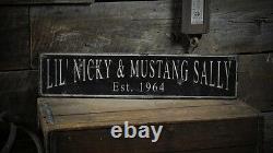 Custom Name & Established Date Sign Rustic Hand Made Wooden Sign
