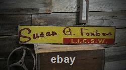 Custom Name or Business Sign Rustic Hand Made Vintage Wooden Sign