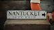 Custom Nantucket Lat and Long Sign Rustic Hand Made Vintage Wooden