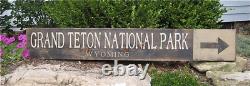 Custom National Park Directional Wood Handmade Vintage Wooden Sign WWS000165