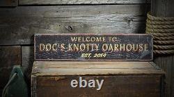 Custom Oarhouse Lake House Sign Rustic Hand Made Vintage Wooden